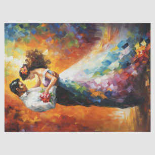 Kaleidoscope Dance Couple Decoupage Tissue Paper