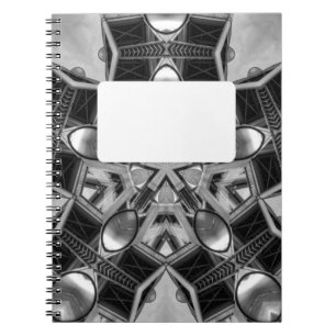 Kaleidoscope dark grey Star... Notebook