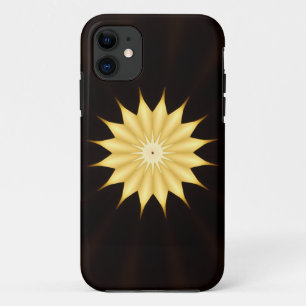 Kaleidoscope Design Bright Yellow Star iPhone 11 Case