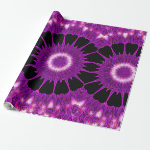 Kaleidoscope Design Purple Pink Art Wrapping Paper
