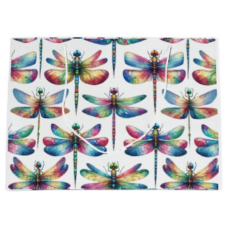 Kaleidoscope Dragonflies Large Gift Bag
