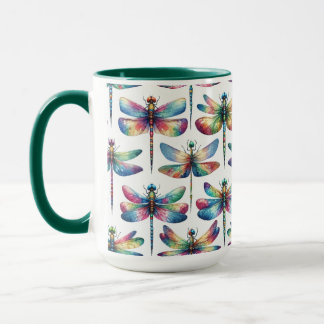 Kaleidoscope Dragonflies Mug