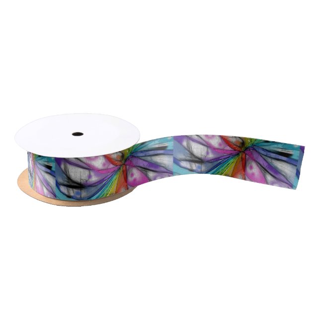 Kaleidoscope Dragonfly Satin Ribbon (Spool)