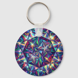 Kaleidoscope Energy Mandala – Color Keychain