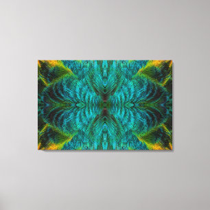 Kaleidoscope Feather Design Canvas Print