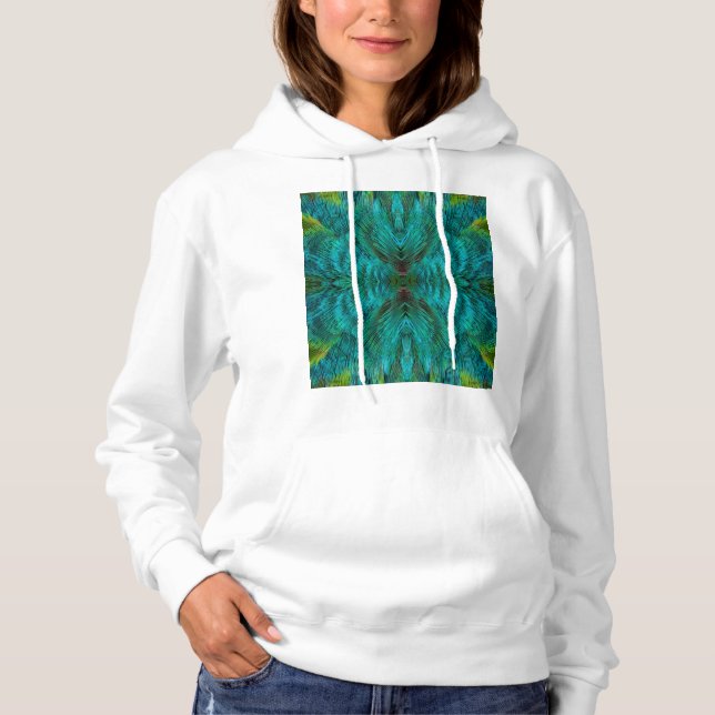Kaleidoscope Feather Design Hoodie (Front)