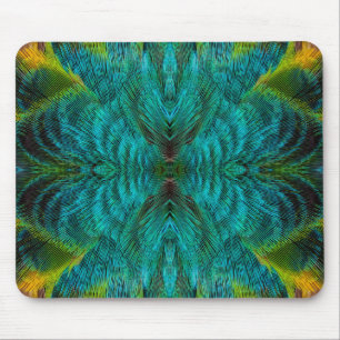 Kaleidoscope Feather Design Mouse Mat