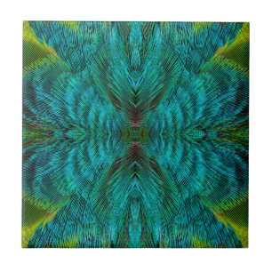 Kaleidoscope Feather Design Tile