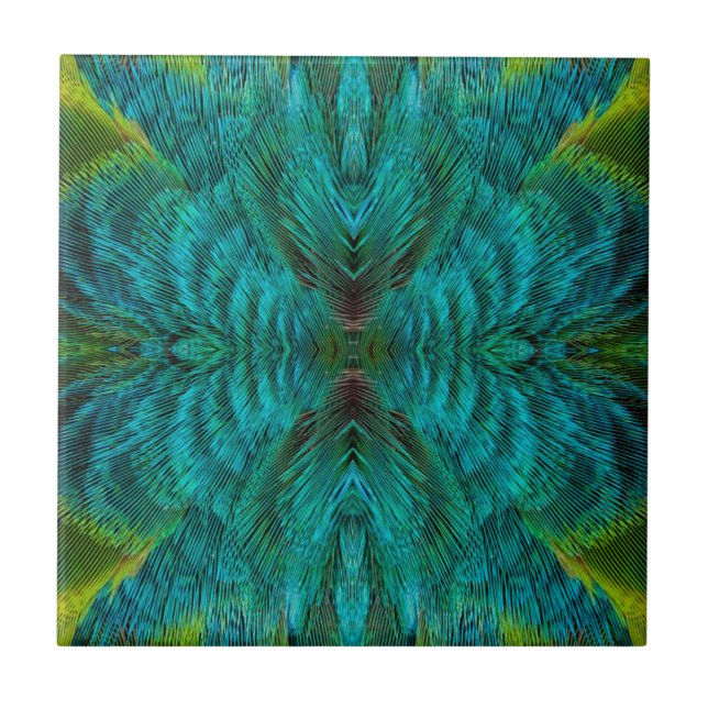 Kaleidoscope Feather Design Tile (Front)