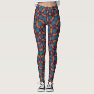 Kaleidoscope Floral Half-Print Leggings