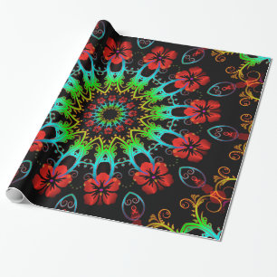 Kaleidoscope Flower Hibiscus II + your idea Wrapping Paper