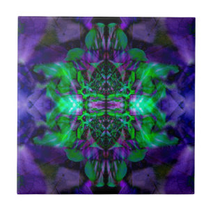 Kaleidoscope flower pattern tile