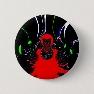 Kaleidoscope Fluid Art Print 6 Cm Round Badge