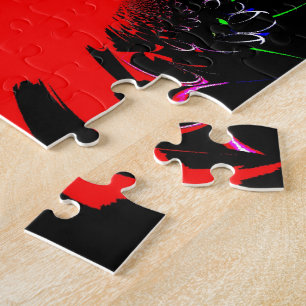 Kaleidoscope Fluid Art Print Jigsaw Puzzle