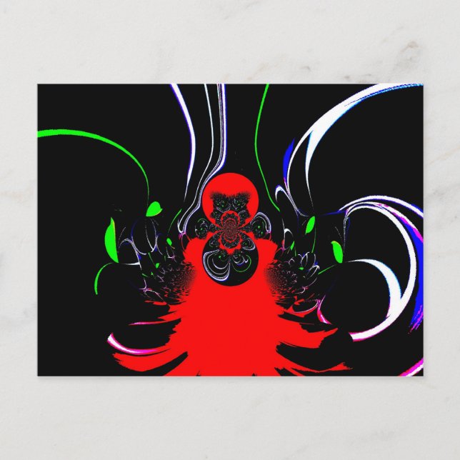 Kaleidoscope Fluid Art Print Postcard (Front)