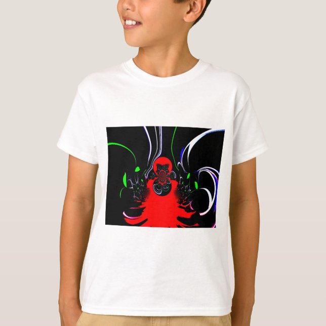 Kaleidoscope Fluid Art Print T-Shirt (Front)