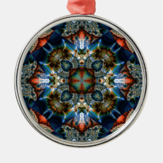 Kaleidoscope Fractal 576 Metal Tree Decoration