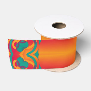 Kaleidoscope Fractal I + your ideas Satin Ribbon