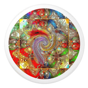 "Kaleidoscope Fury" Ceramic Pull