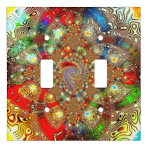 "Kaleidoscope Fury" Light Switch Cover