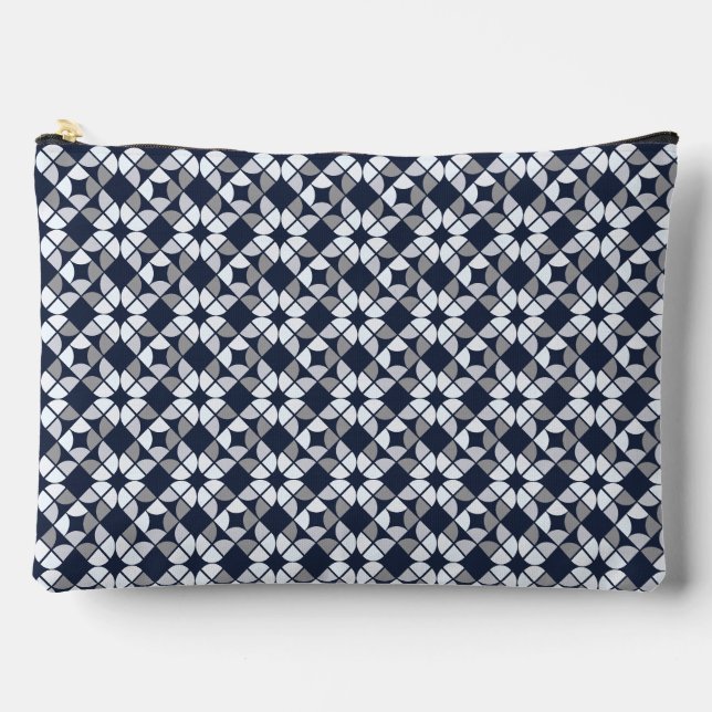 Kaleidoscope Geometric Pattern Accessory Pouch (Front)