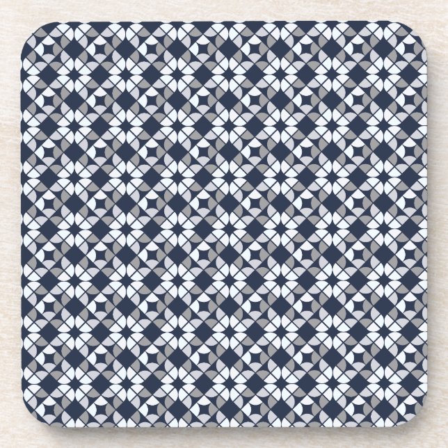 Kaleidoscope Geometric Pattern Coaster (Front)