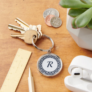Kaleidoscope Geometric Pattern Key Ring
