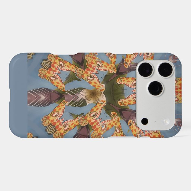 Kaleidoscope Giraffe Mandala: Abstract Safari Art (Back (Horizontal))