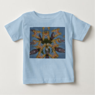 Kaleidoscope Giraffe Mandala: Abstract Safari Art Baby T-Shirt