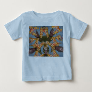 Kaleidoscope Giraffe Mandala: Abstract Safari Art Baby T-Shirt