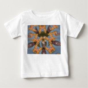 Kaleidoscope Giraffe Mandala: Abstract Safari Art Baby T-Shirt