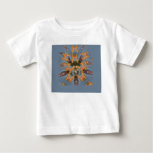 Kaleidoscope Giraffe Mandala: Abstract Safari Art Baby T-Shirt