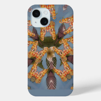 Kaleidoscope Giraffe Mandala: Abstract Safari Art iPhone 15 Case