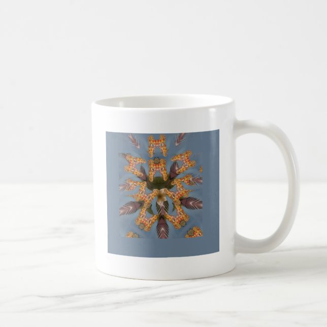 Kaleidoscope Giraffe Mandala: Abstract Safari Art Coffee Mug (Right)
