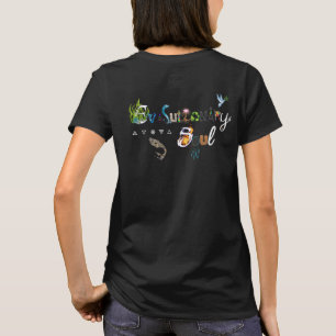 Kaleidoscope Girl: Basic Light Coloured Crew Neck T-Shirt