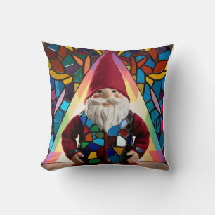 Kaleidoscope Gnome Landscape: Light Show Cushion