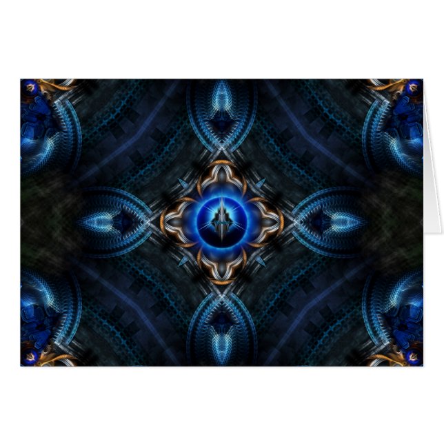 Kaleidoscope Golden Blue (Front Horizontal)