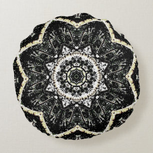 Kaleidoscope Gothic Round Cushion