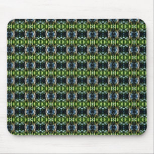 Kaleidoscope green mouse mat
