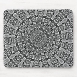Kaleidoscope grey Star Mouse Mat