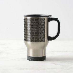 Kaleidoscope grey travel mug