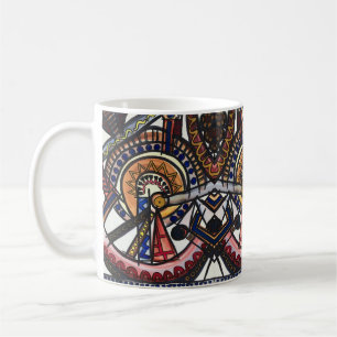 Kaleidoscope-Hand Painted Modern Geometric Coffee Mug