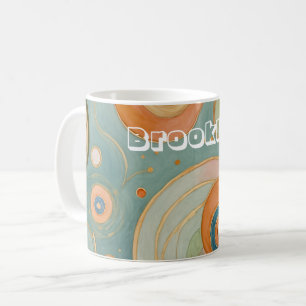 Kaleidoscope Harmony: The Swirly Pastel Circles Coffee Mug