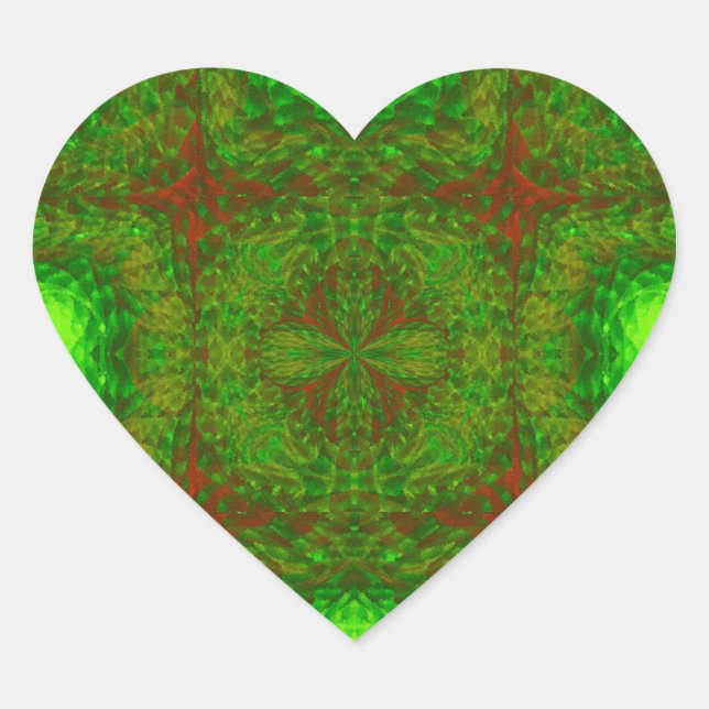 Kaleidoscope Heart Sticker (Front)