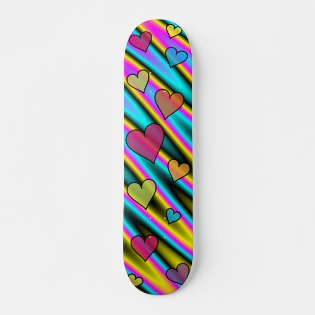 Kaleidoscope Hearts Skateboard (Front)