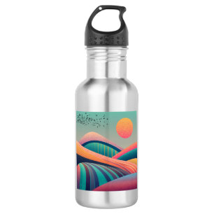 Kaleidoscope Hills Landscape 532 Ml Water Bottle