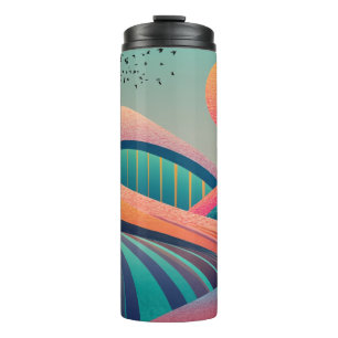 Kaleidoscope Hills Landscape Thermal Tumbler
