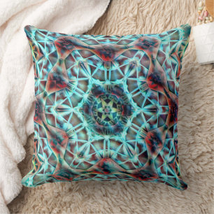 Kaleidoscope in roughened parts resembling leather cushion