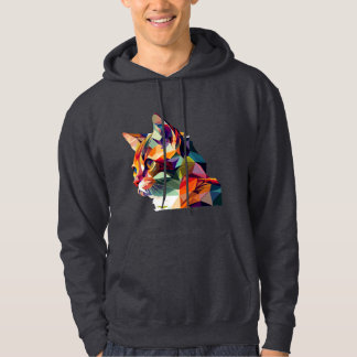 Kaleidoscope Kitty: Embrace the Abstract Hoodie