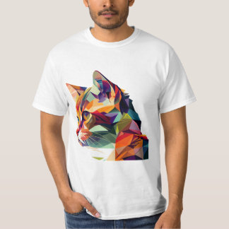 Kaleidoscope Kitty: Embrace the Abstract T-Shirt